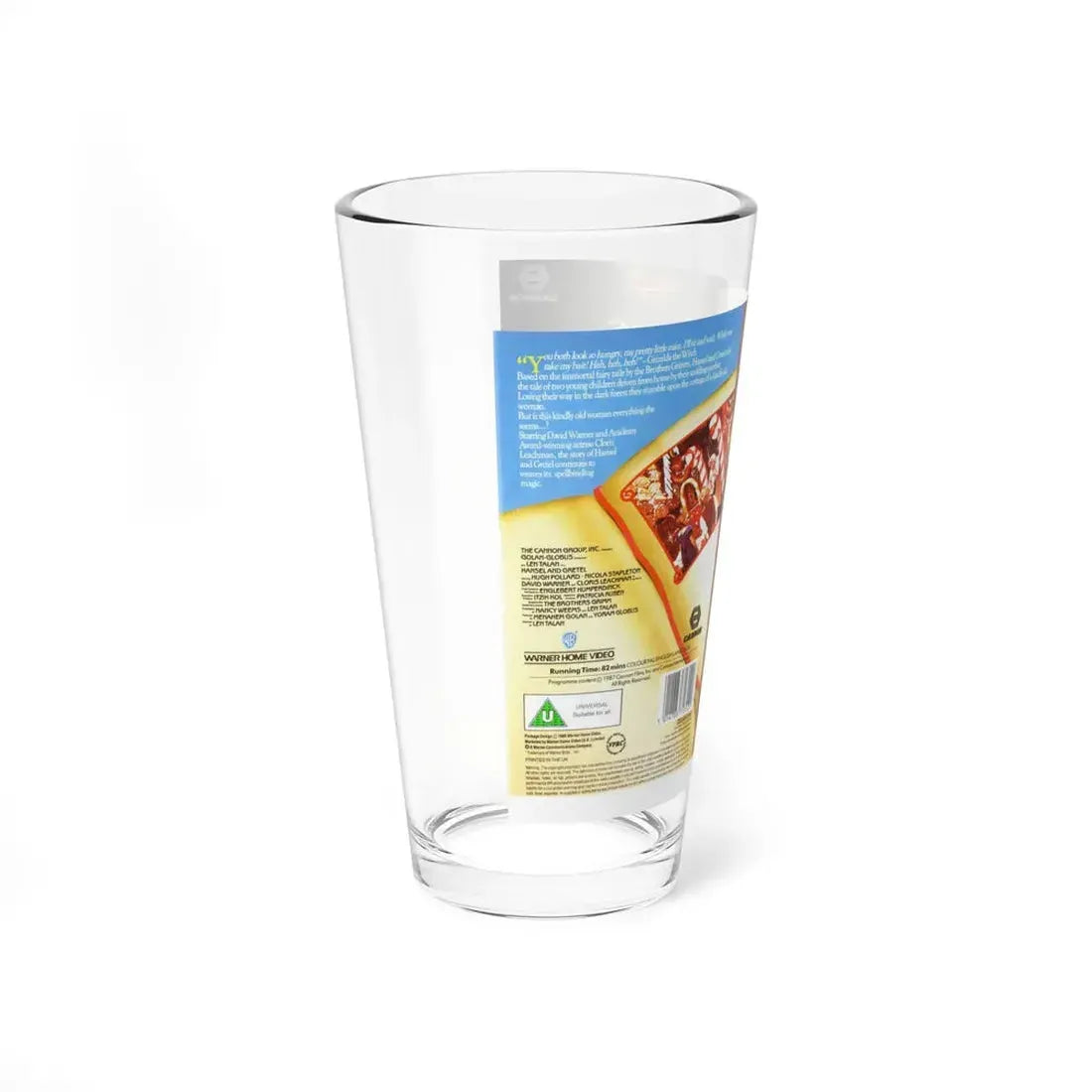 HANSEL AND GRETEL (VHS COVER) Pint Glass 16oz - Go Mug Yourself