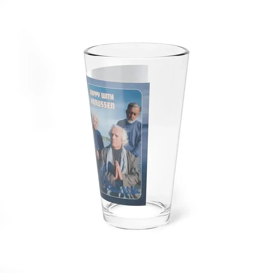 HAPPY WITH HANUSSEN (VHS COVER) Pint Glass 16oz - Go Mug Yourself