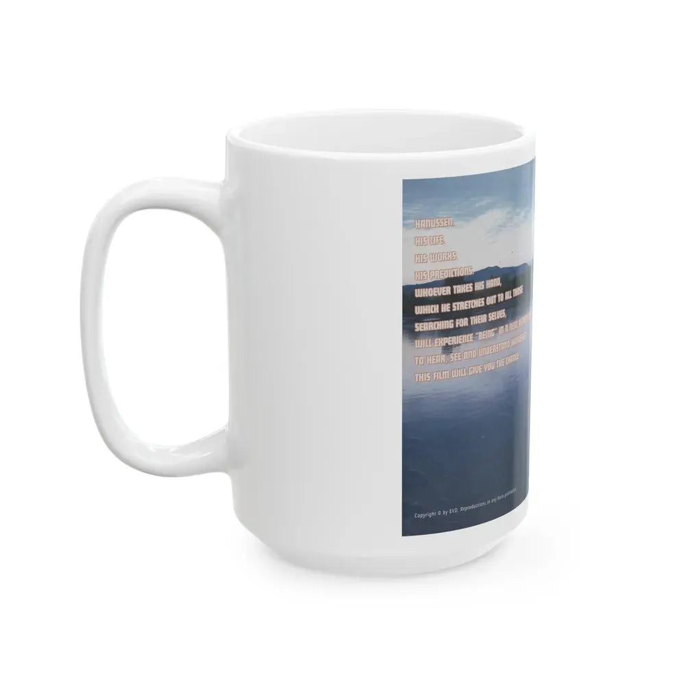 HAPPY WITH HANUSSEN (VHS COVER) - White Coffee Mug - Go Mug Yourself