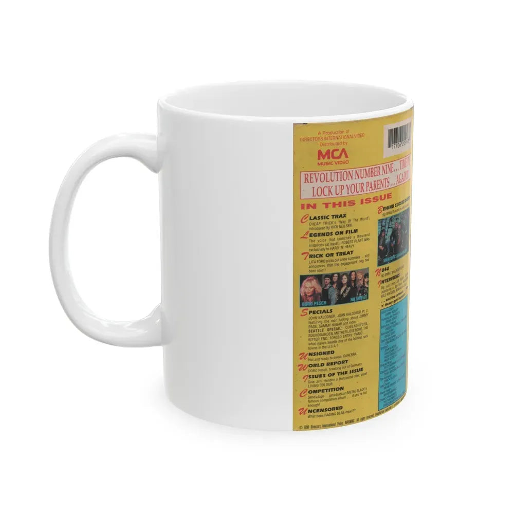 HARD N HEAVY VOLUME 9 (VHS COVER) - White Coffee Mug - Go Mug Yourself