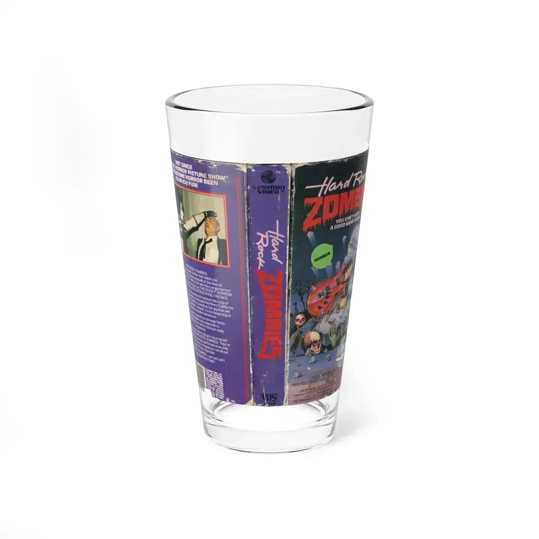 HARD ROCK ZOMBIES (VHS COVER) Pint Glass 16oz 16oz - Go Mug Yourself