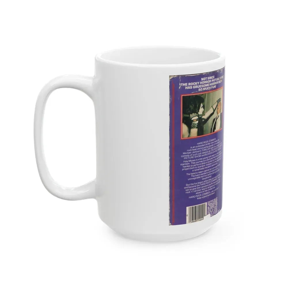 HARD ROCK ZOMBIES (VHS COVER) - White Coffee Mug - Go Mug Yourself