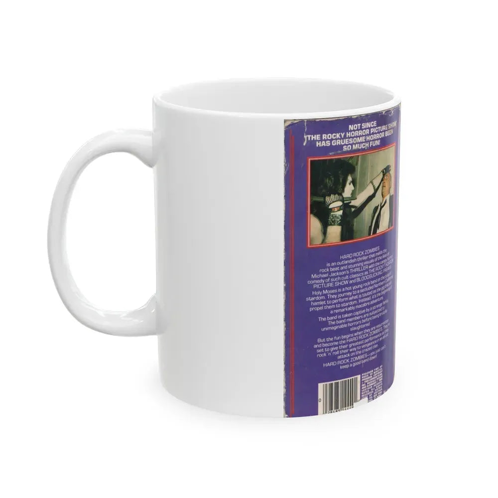 HARD ROCK ZOMBIES (VHS COVER) - White Coffee Mug - Go Mug Yourself