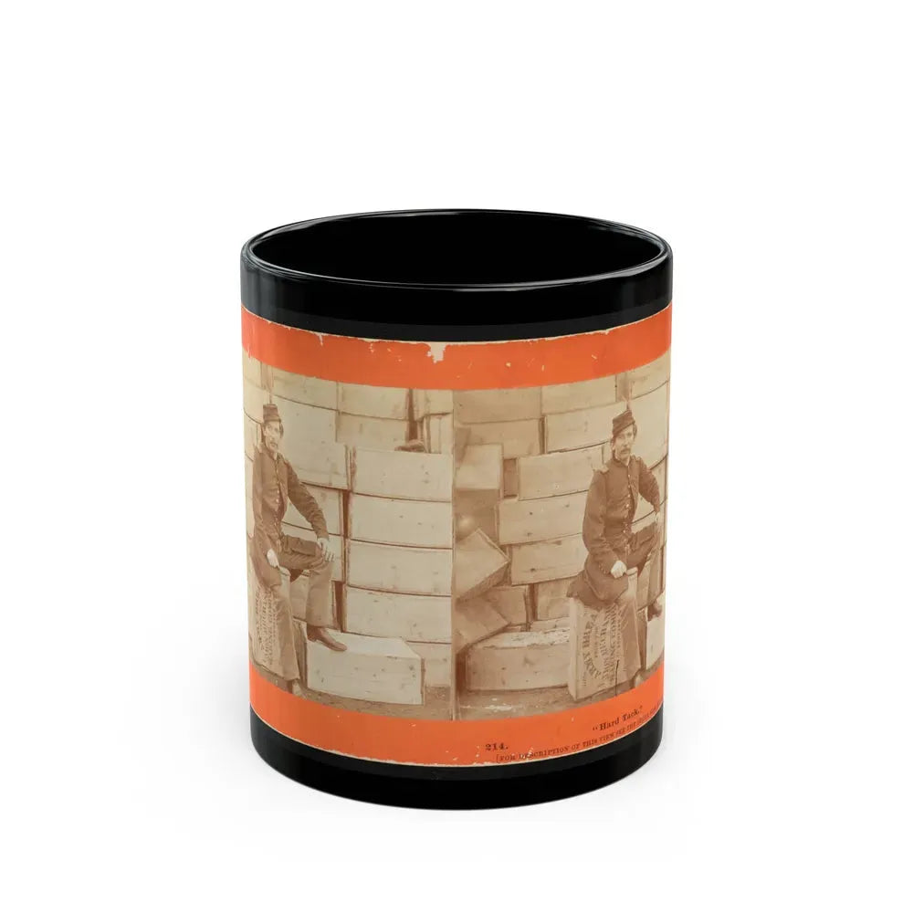 Hard Tack 001 (U.S. Civil War) Black Coffee Mug 11oz - Go Mug Yourself