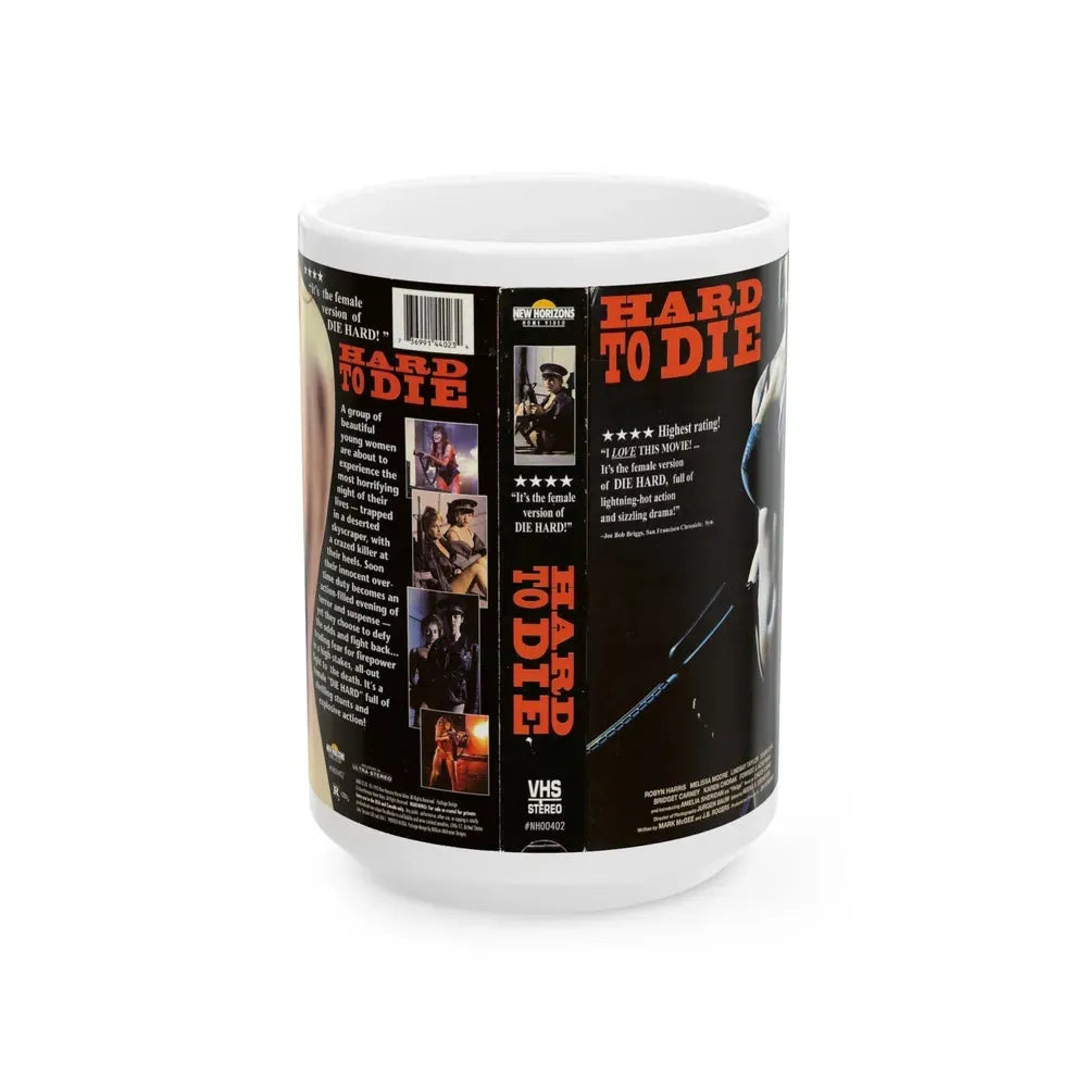 HARD TO DIE (VHS COVER) - White Coffee Mug 15oz - Go Mug Yourself