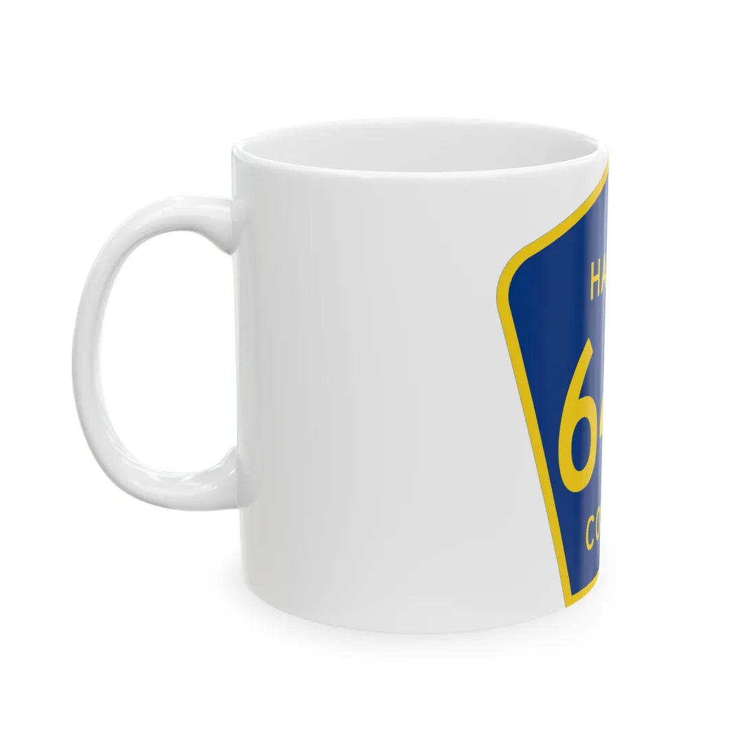 Hardee County 64A (Florida) (Road Sign) White Coffee Mug - Go Mug Yourself