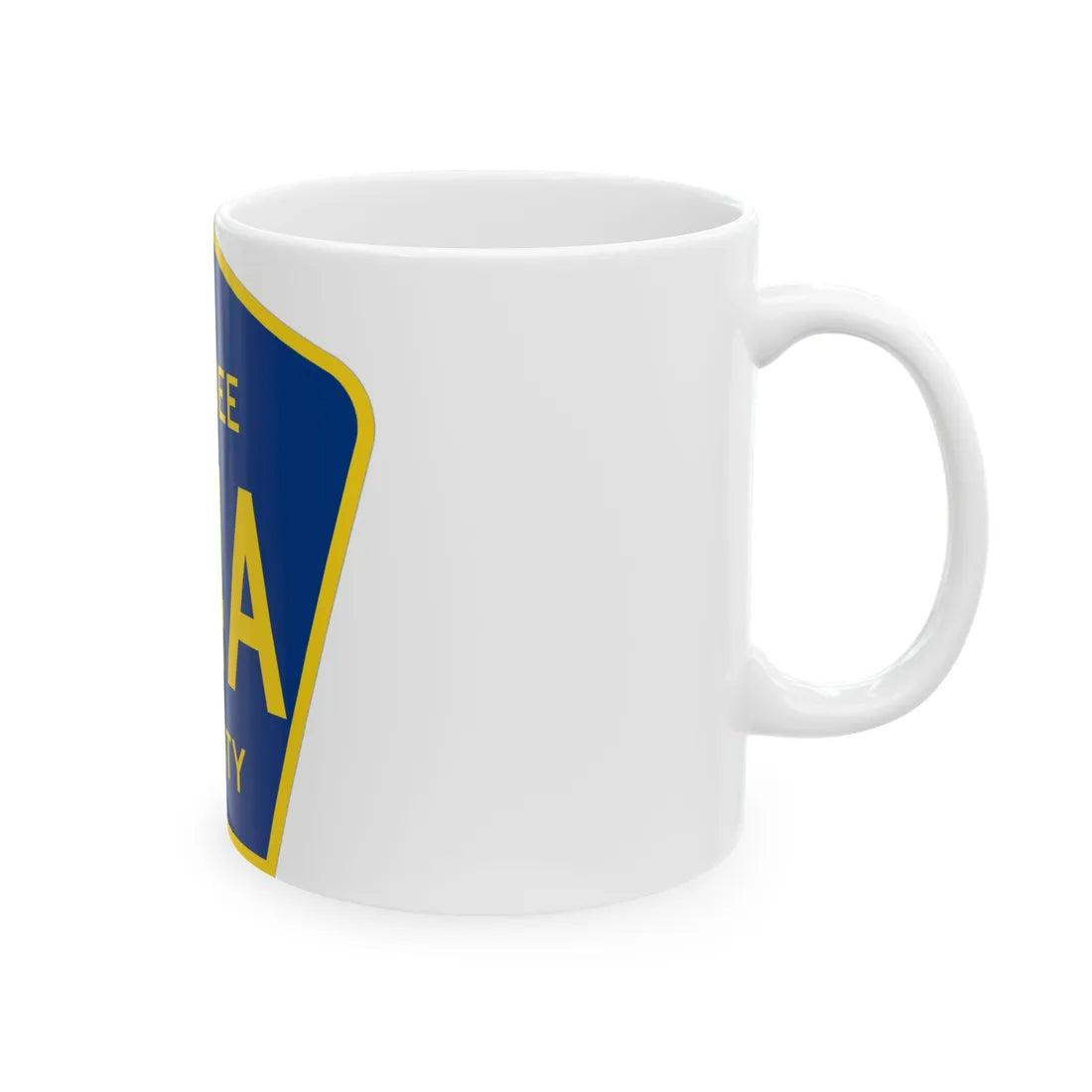 Hardee County 64A (Florida) (Road Sign) White Coffee Mug - Go Mug Yourself