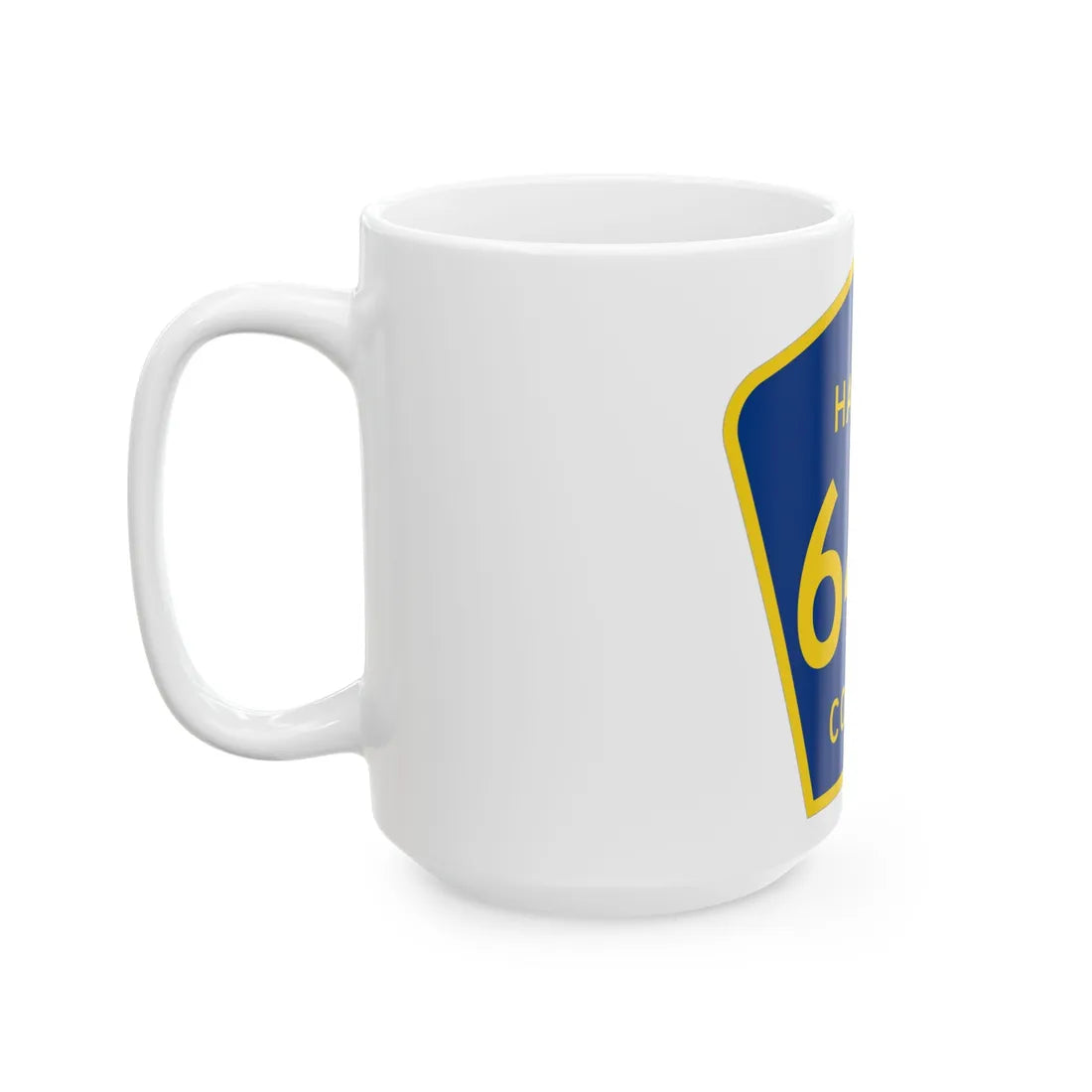 Hardee County 64A (Florida) (Road Sign) White Coffee Mug - Go Mug Yourself