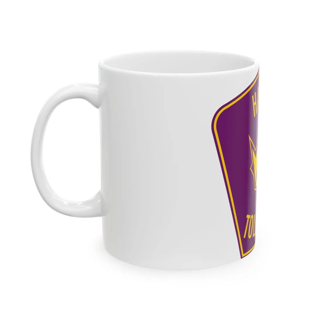 Hardy Toll Road (Texas) (Road Sign) White Coffee Mug - Go Mug Yourself