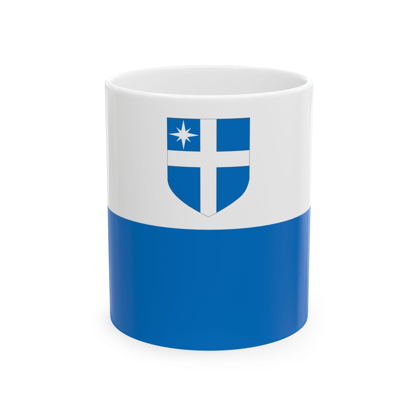 Harku valla lipp (Estonia) White Coffee Mug-11oz-Go Mug Yourself