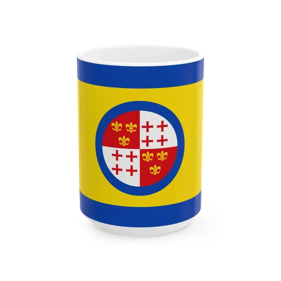 Harlingen vlag (Netherlands) White Coffee Mug 15oz - Go Mug Yourself
