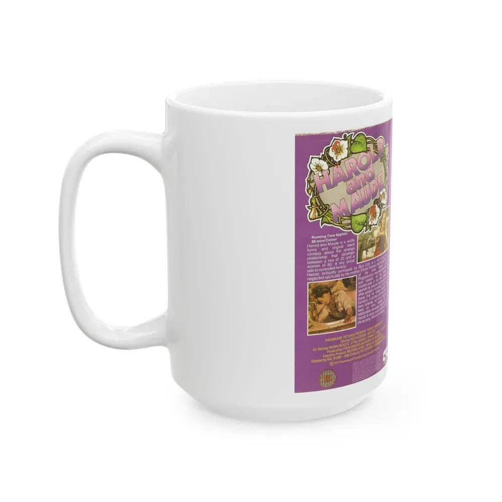 HAROLD AND MAUDE (VHS COVER) - White Coffee Mug - Go Mug Yourself