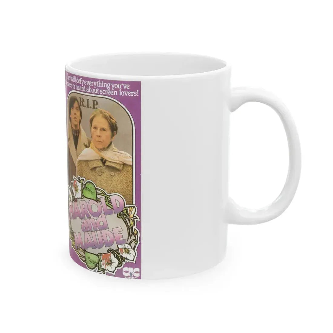 HAROLD AND MAUDE (VHS COVER) - White Coffee Mug - Go Mug Yourself