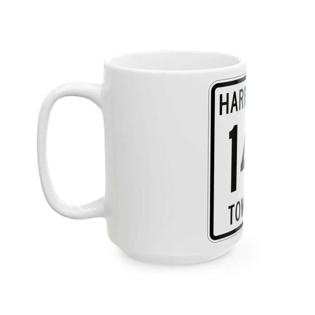 Harrisville Township Route 149 Medina County Ohio (Ohio) (Road Sign) White Coffee Mug - Go Mug Yourself