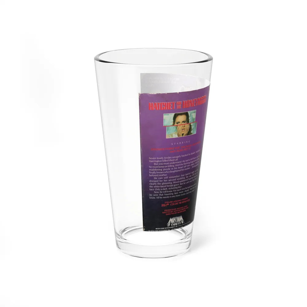 HATCHET FOR THE HONEYMOON (VHS COVER) Pint Glass 16oz - Go Mug Yourself