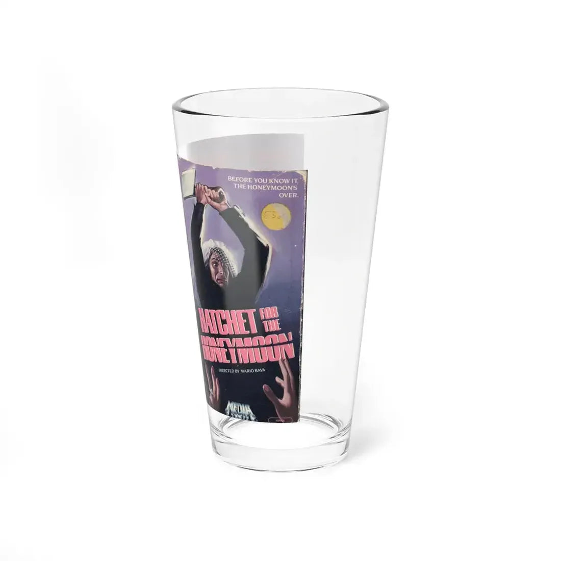 HATCHET FOR THE HONEYMOON (VHS COVER) Pint Glass 16oz - Go Mug Yourself