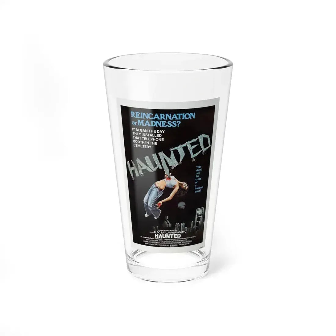 HAUNTED 1977 Movie Poster - Pint Glass 16oz 16oz - Go Mug Yourself