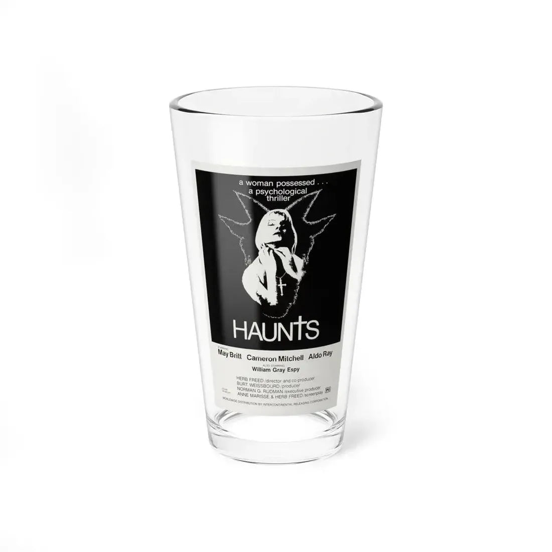 HAUNTS 1977 Movie Poster - Pint Glass 16oz 16oz - Go Mug Yourself