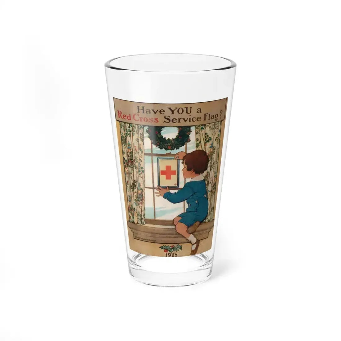 Have You a Red Cross Service Flag - Pint Glass 16oz 16oz - Go Mug Yourself