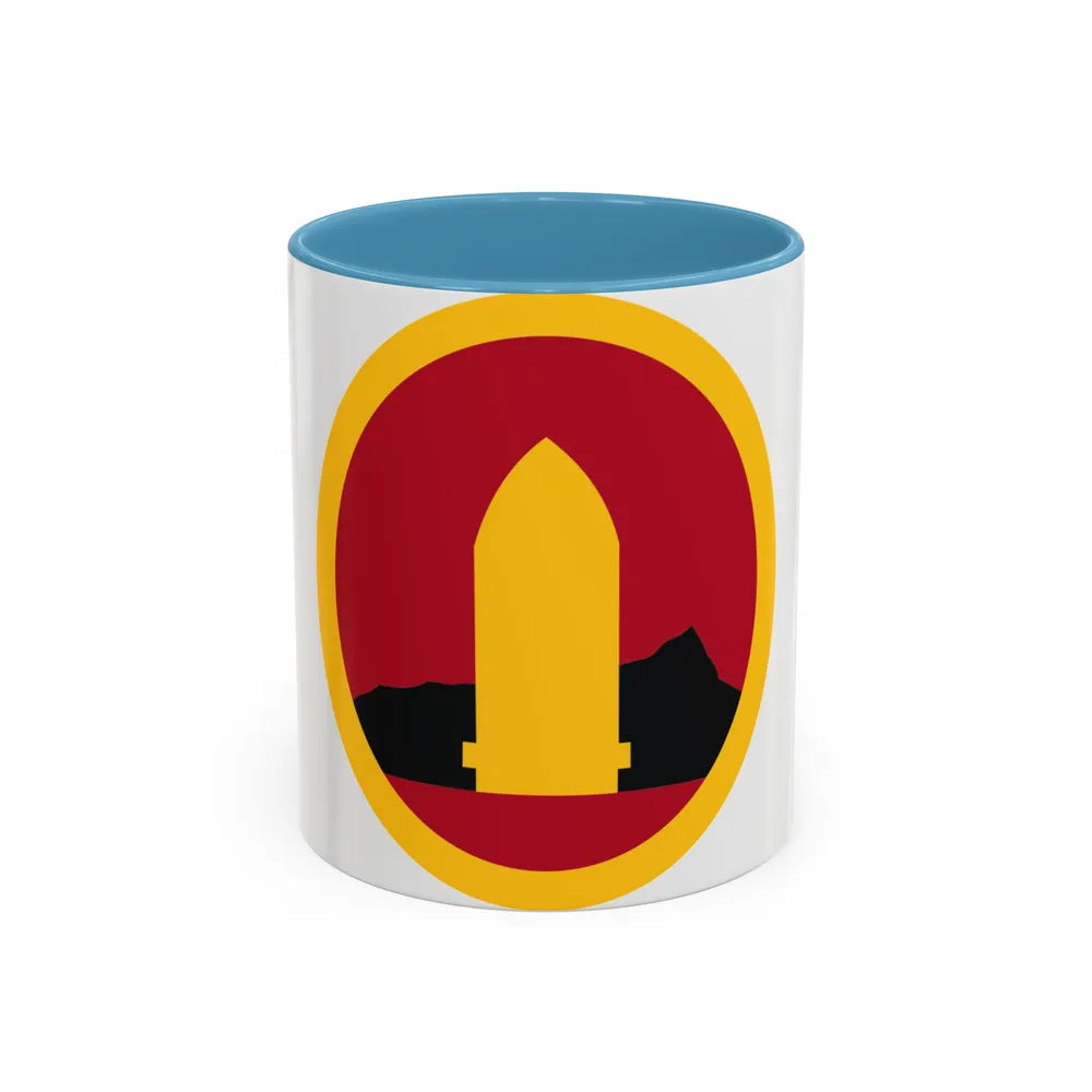 Hawaiian Seperate Coast Artillery Brigade (U.S. Army) Accent Coffee Mug 11oz Light Blue - Go Mug Yourself