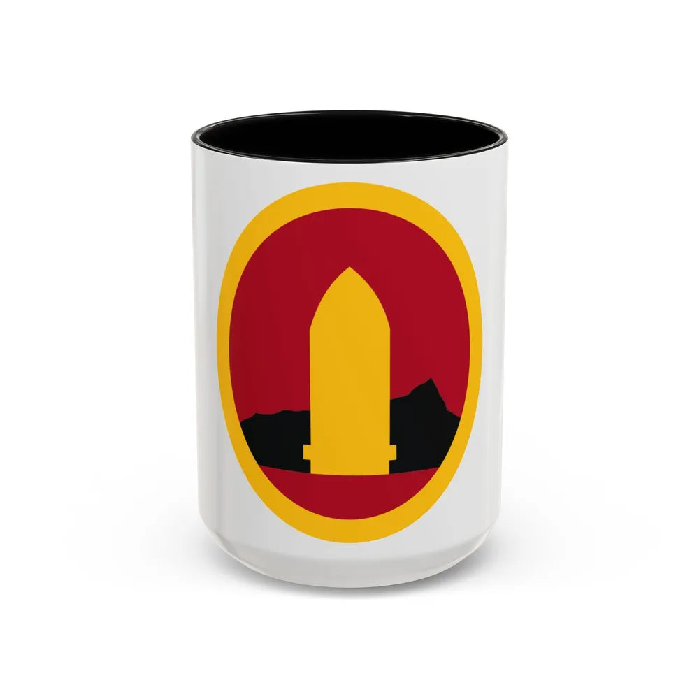 Hawaiian Seperate Coast Artillery Brigade (U.S. Army) Accent Coffee Mug 15oz Black - Go Mug Yourself