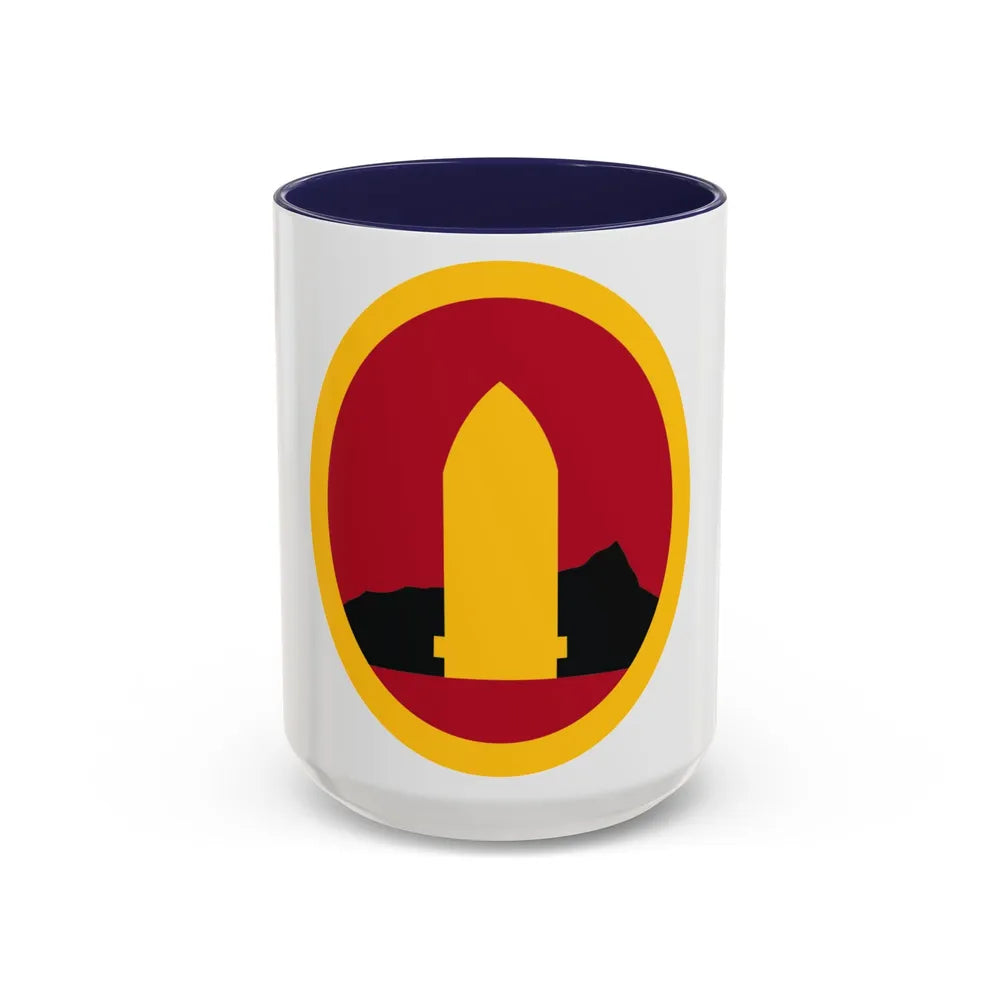 Hawaiian Seperate Coast Artillery Brigade (U.S. Army) Accent Coffee Mug 15oz Navy - Go Mug Yourself