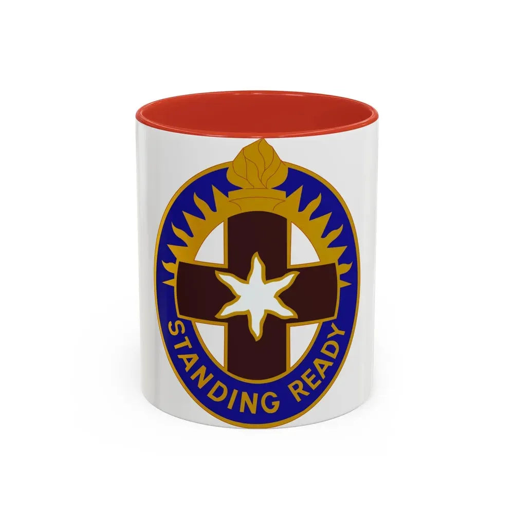 Hawley US Community Hospital (U.S. Army) Accent Coffee Mug 11oz Red - Go Mug Yourself
