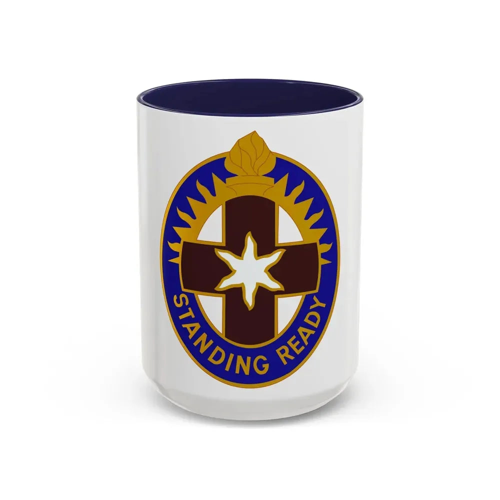 Hawley US Community Hospital (U.S. Army) Accent Coffee Mug 15oz Navy - Go Mug Yourself