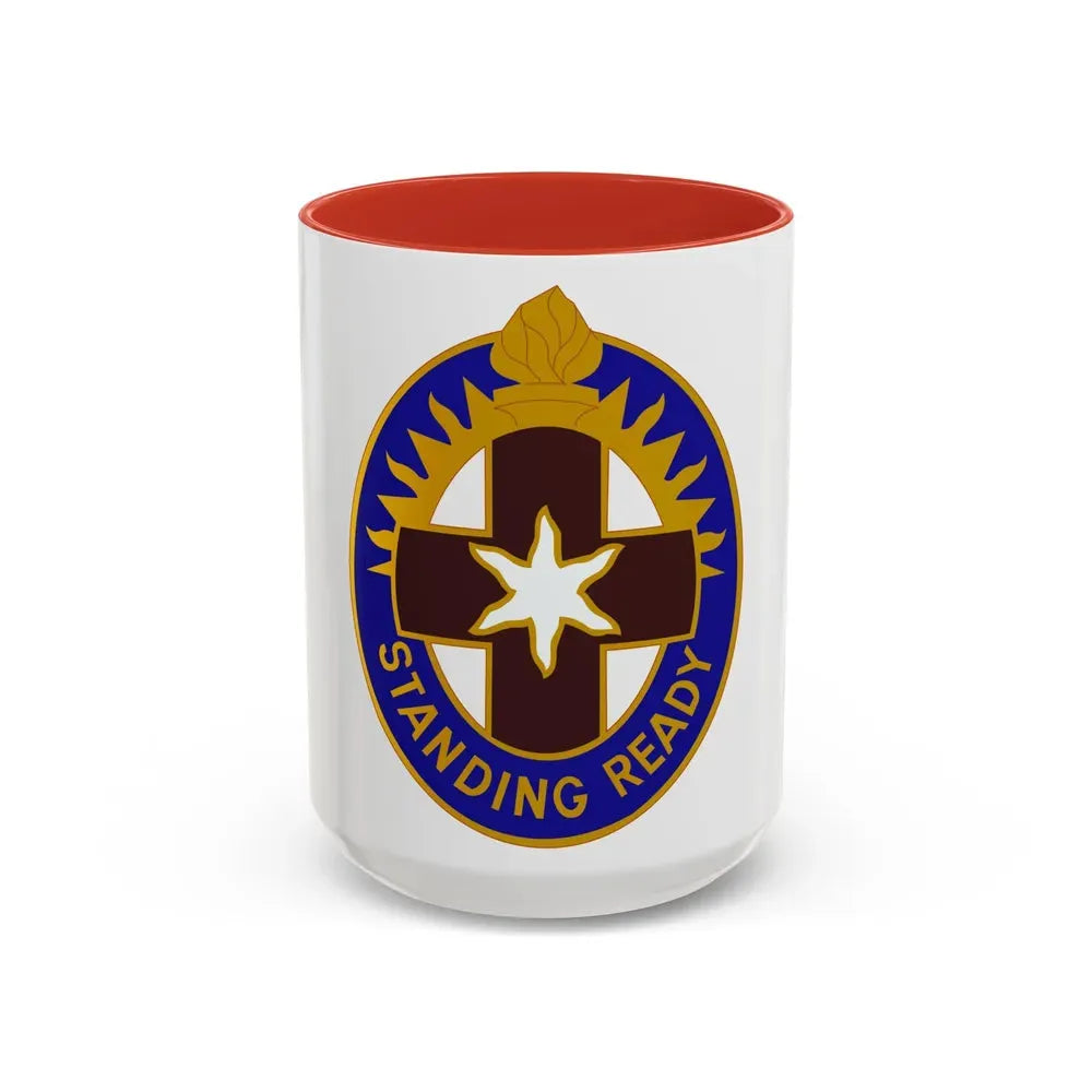 Hawley US Community Hospital (U.S. Army) Accent Coffee Mug 15oz Red - Go Mug Yourself