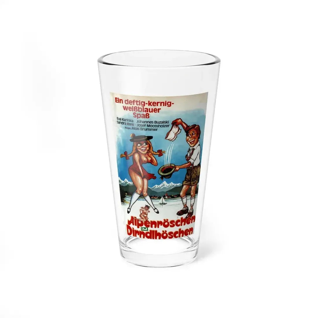 HAY COUNTRY SWINGERS 1971 Movie Poster - Pint Glass 16oz 16oz - Go Mug Yourself