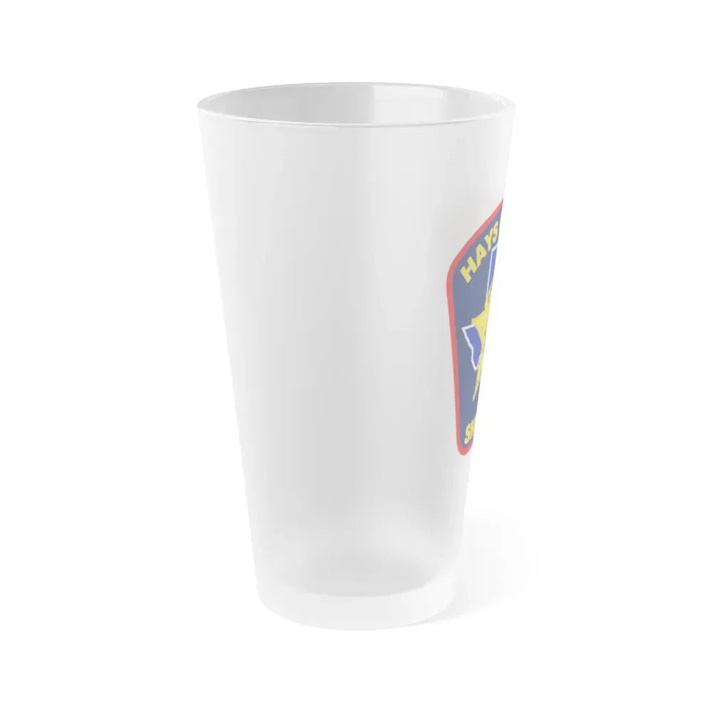 Hays County Sherrif Texas - Frosted Pint Glass 16oz - Go Mug Yourself