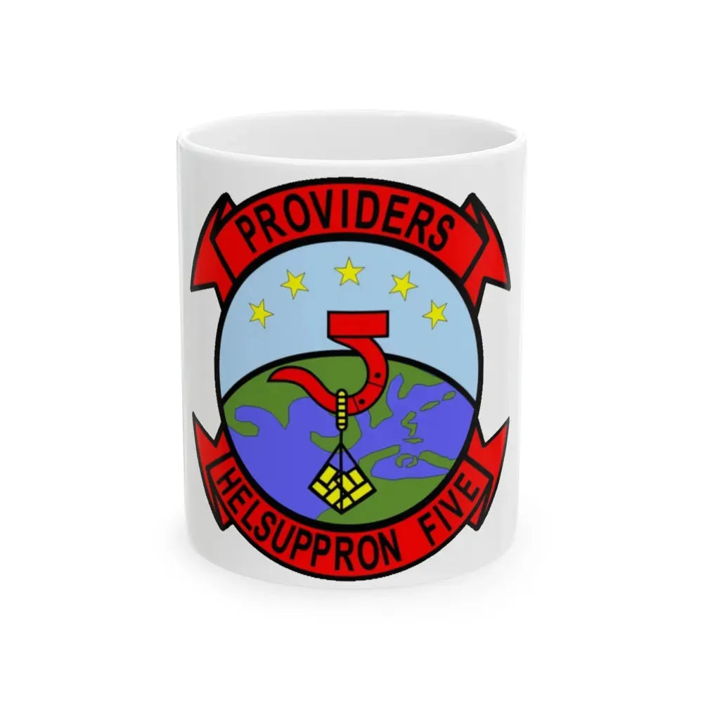 HC 5 Helicopter Combat Support Squadron 5 (U.S. Navy) White Coffee Mug 11oz - Go Mug Yourself