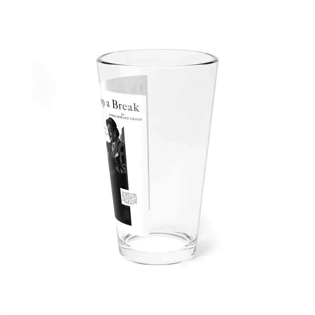 He Gave a Chump a Breack, Mystery magazine, October 1934 - Pint Glass 16oz - Go Mug Yourself