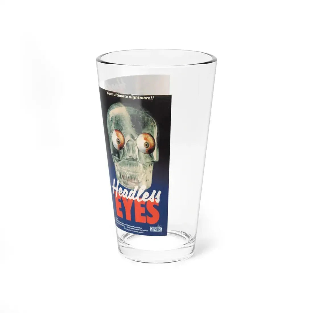 HEADLESS EYES (VHS COVER) Pint Glass 16oz - Go Mug Yourself