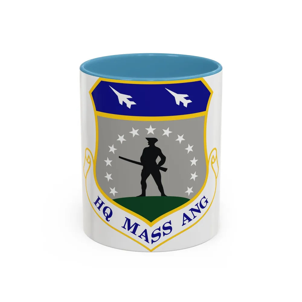 Headquarters Massachusetts Air National Guard (U.S. Air Force) Accent Coffee Mug 11oz Light Blue - Go Mug Yourself