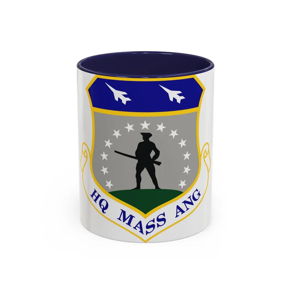 Headquarters Massachusetts Air National Guard (U.S. Air Force) Accent Coffee Mug 11oz Navy - Go Mug Yourself
