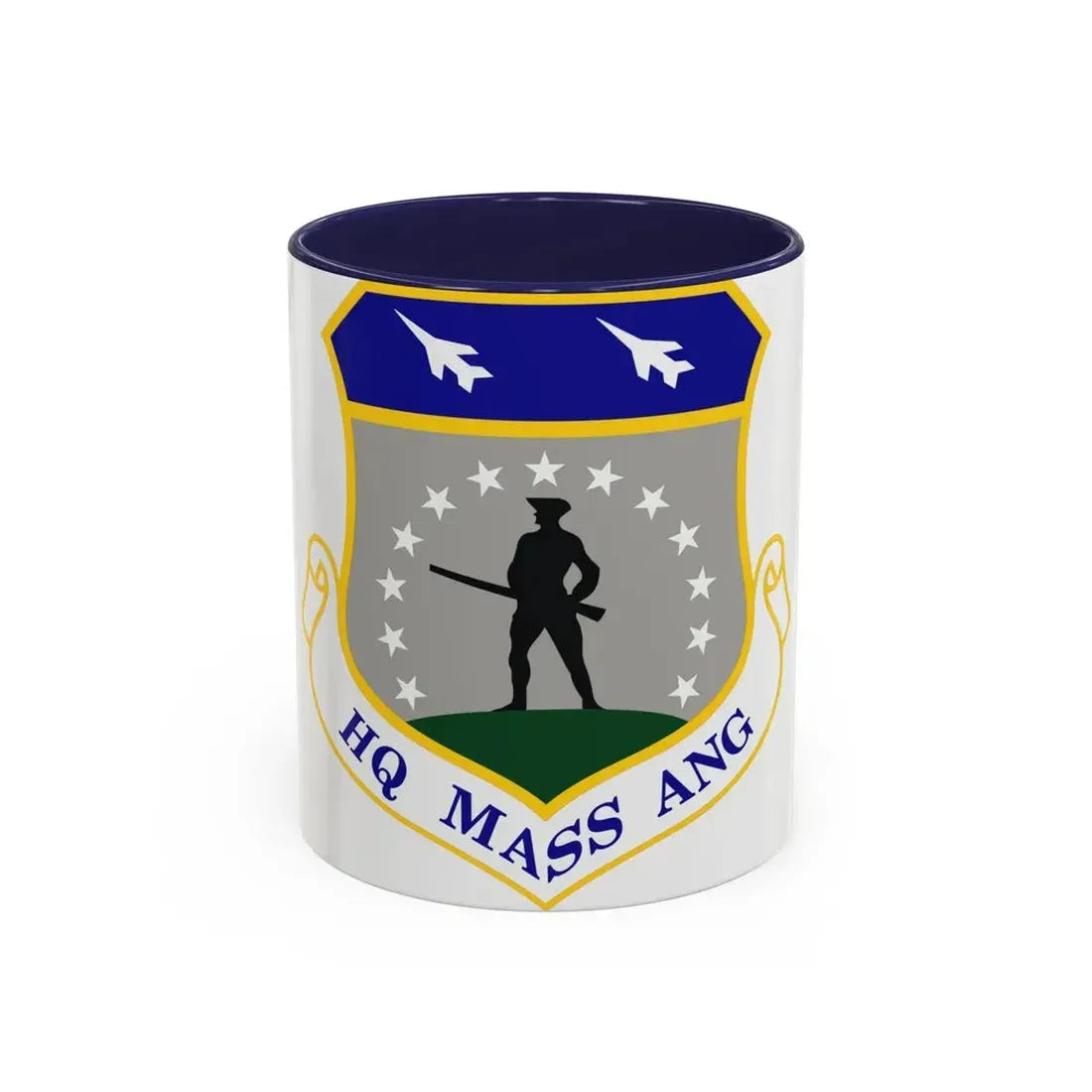 Headquarters Massachusetts Air National Guard (U.S. Air Force) Accent Coffee Mug 11oz Navy - Go Mug Yourself