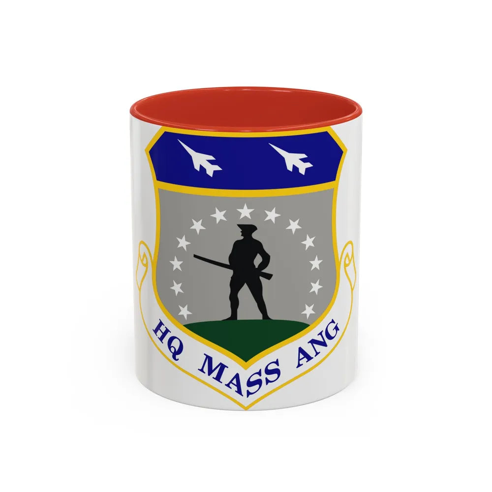 Headquarters Massachusetts Air National Guard (U.S. Air Force) Accent Coffee Mug 11oz Red - Go Mug Yourself