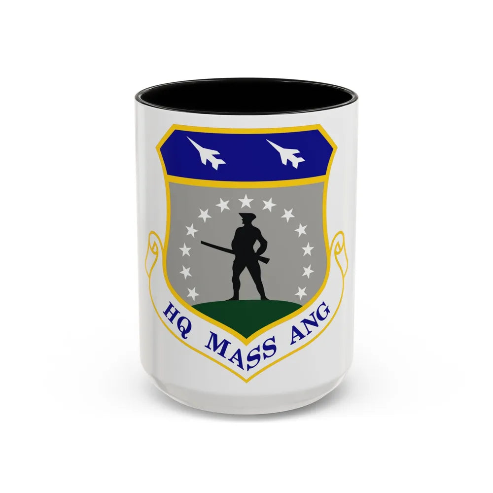 Headquarters Massachusetts Air National Guard (U.S. Air Force) Accent Coffee Mug 15oz Black - Go Mug Yourself