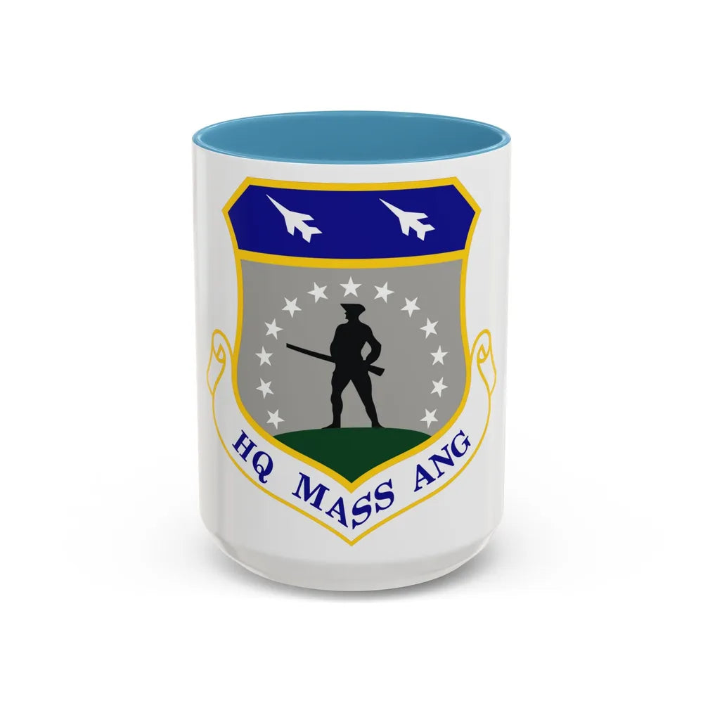 Headquarters Massachusetts Air National Guard (U.S. Air Force) Accent Coffee Mug 15oz Light Blue - Go Mug Yourself