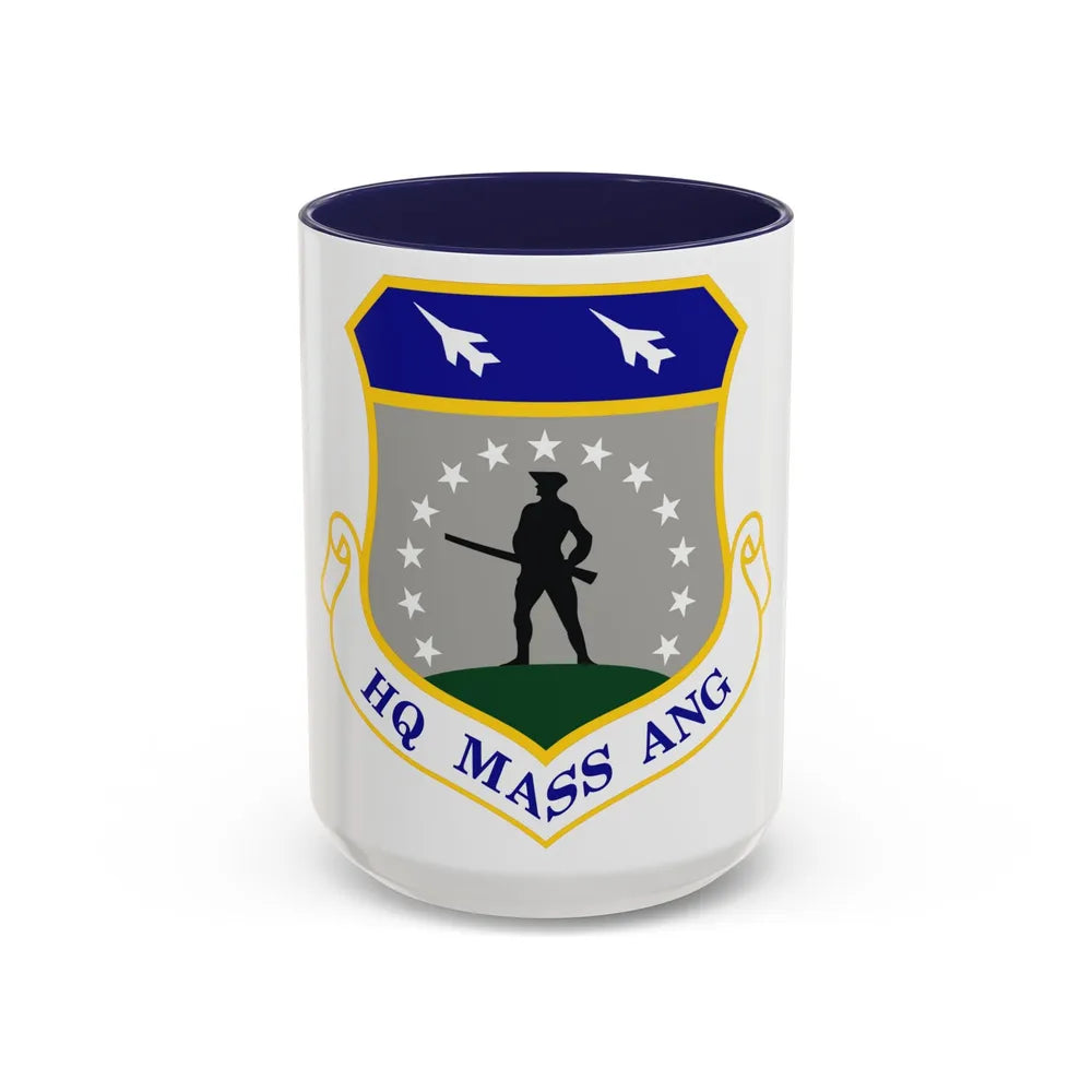 Headquarters Massachusetts Air National Guard (U.S. Air Force) Accent Coffee Mug 15oz Navy - Go Mug Yourself