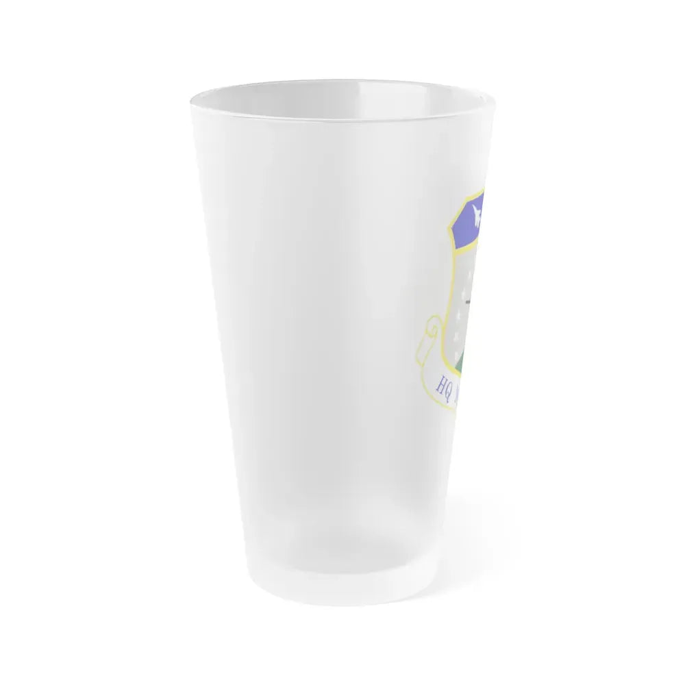 Headquarters Massachusetts Air National Guard (U.S. Air Force) Frosted Pint Glass 16oz - Go Mug Yourself