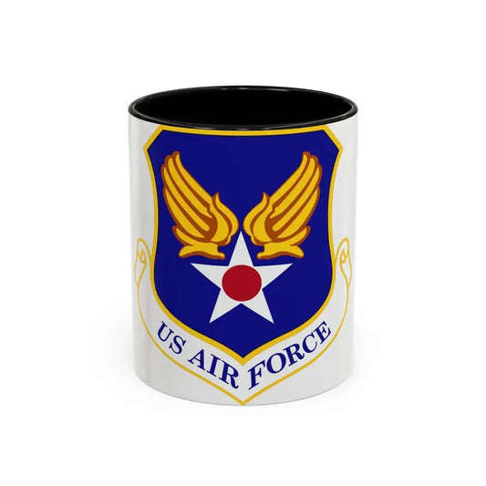 Headquarters United States Air Force (U.S. Air Force) Accent Coffee Mug 11oz Black - Go Mug Yourself