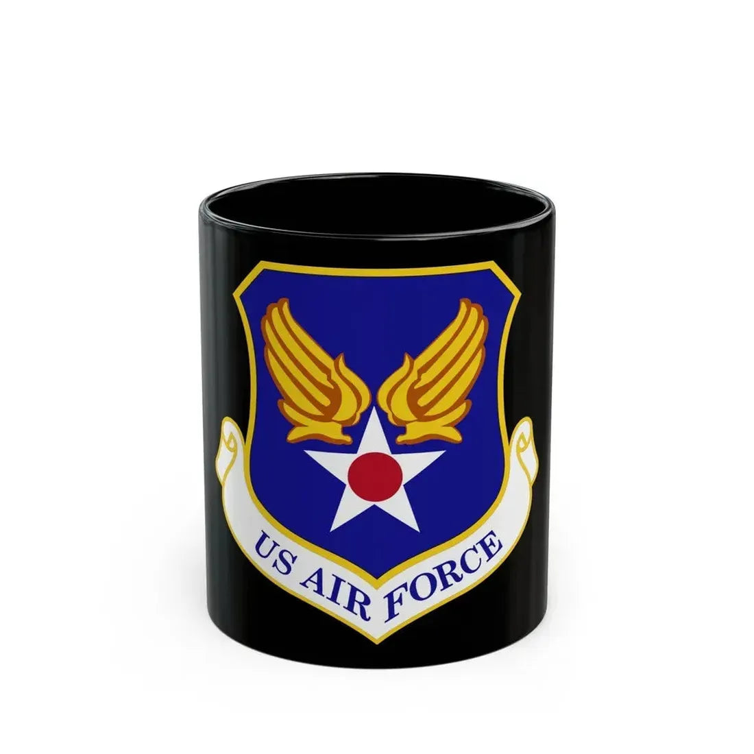 Headquarters United States Air Force (U.S. Air Force) Black Coffee Mug 11oz - Go Mug Yourself