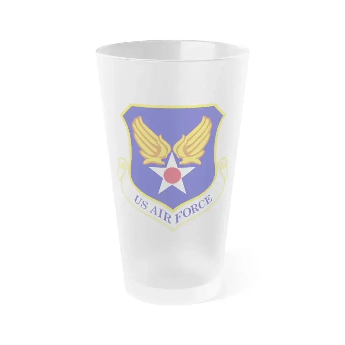 Headquarters United States Air Force (U.S. Air Force) Frosted Pint Glass 16oz 16oz Frosted - Go Mug Yourself