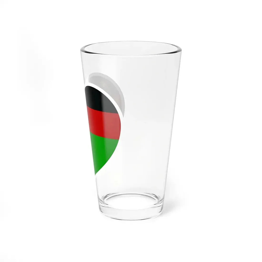 Heart Flag of Afghanistan 1974-1978 - Pint Glass 16oz - Go Mug Yourself