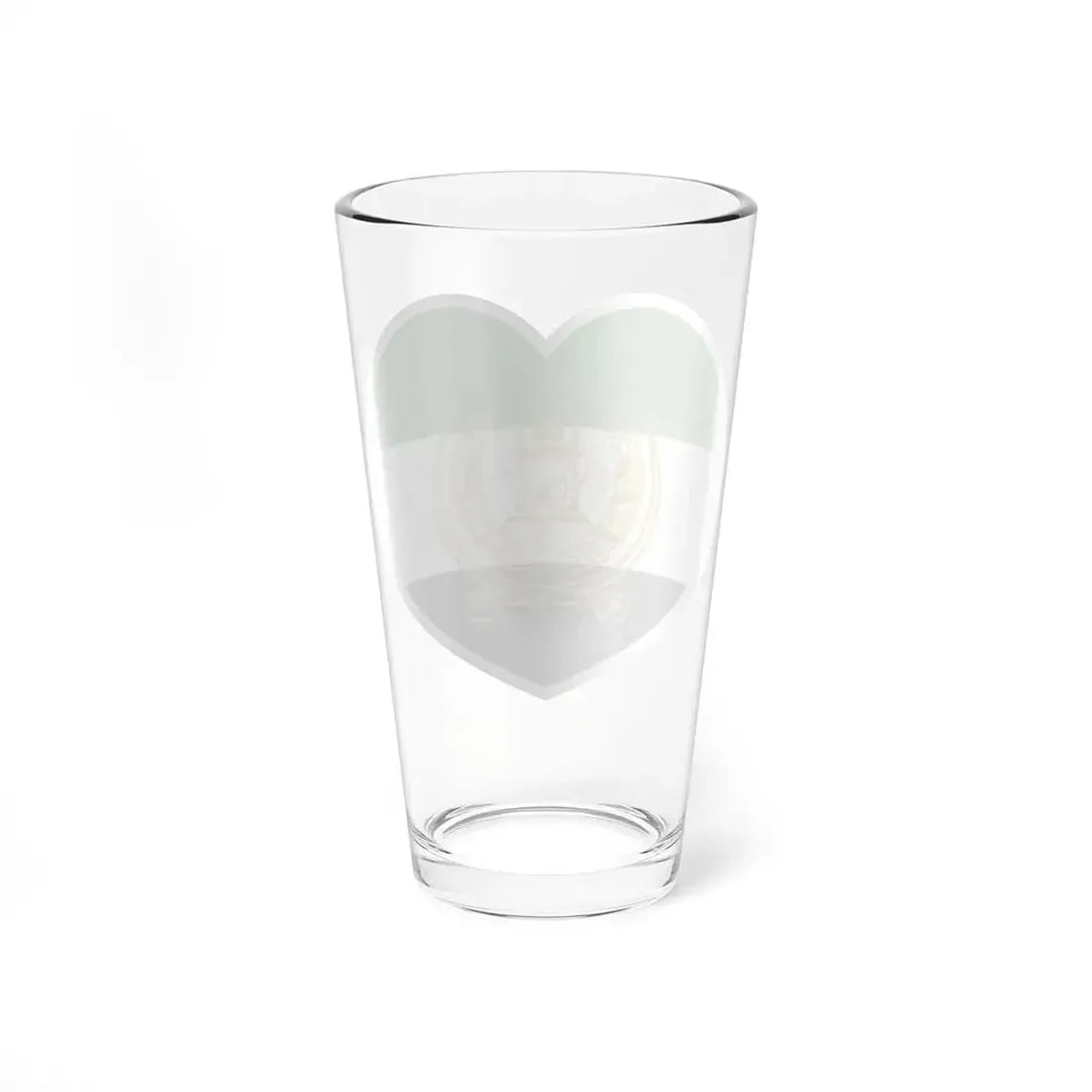 Heart Flag of Afghanistan 1992-2001 - Pint Glass 16oz - Go Mug Yourself
