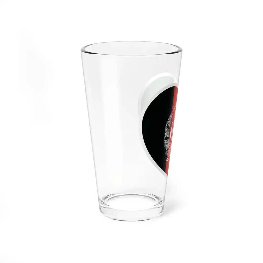 Heart Flag of Afghanistan - Pint Glass 16oz - Go Mug Yourself