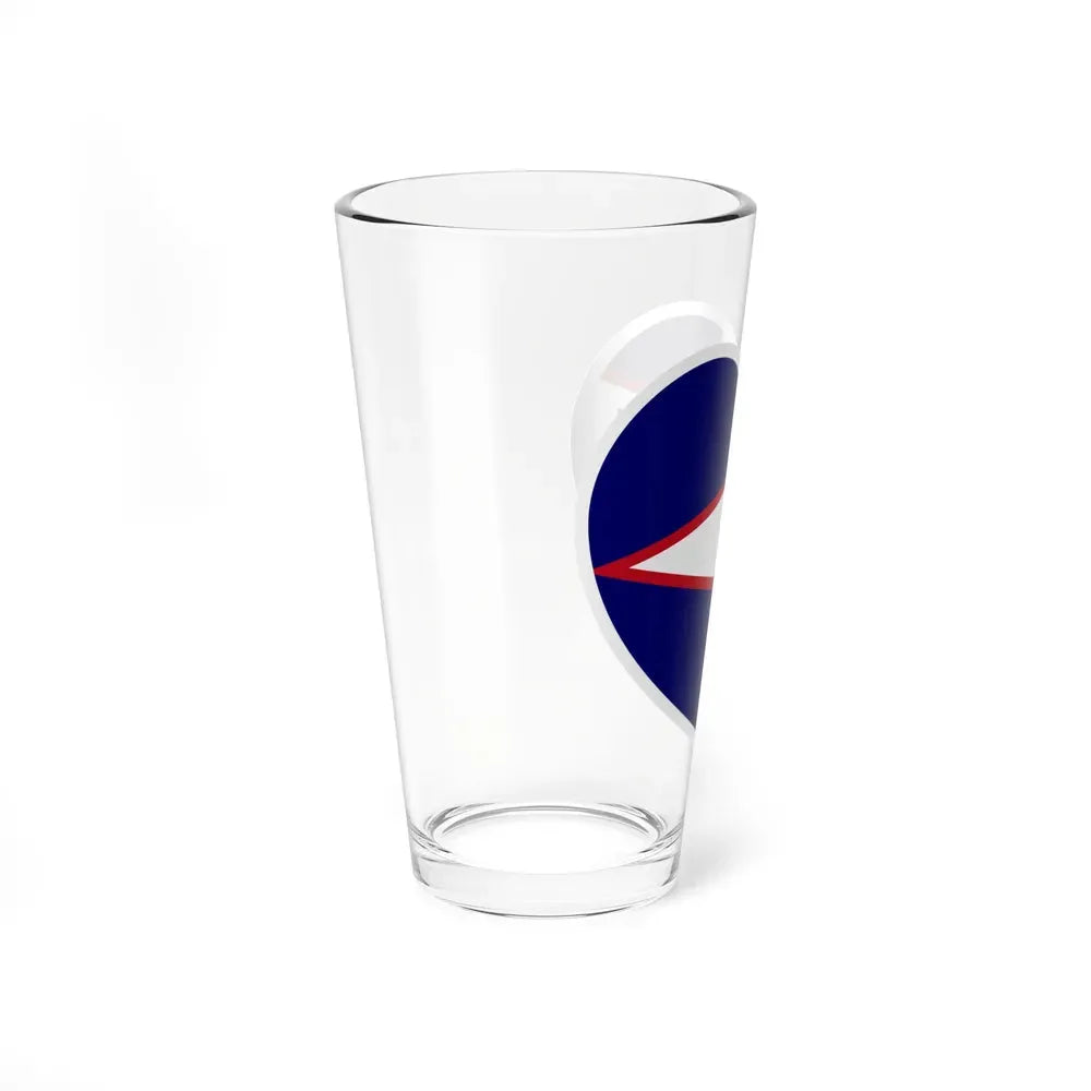 Heart Flag of American Samoa - Pint Glass 16oz - Go Mug Yourself