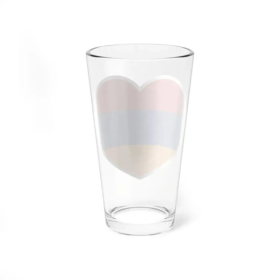 Heart Flag of Armenia - Pint Glass 16oz - Go Mug Yourself